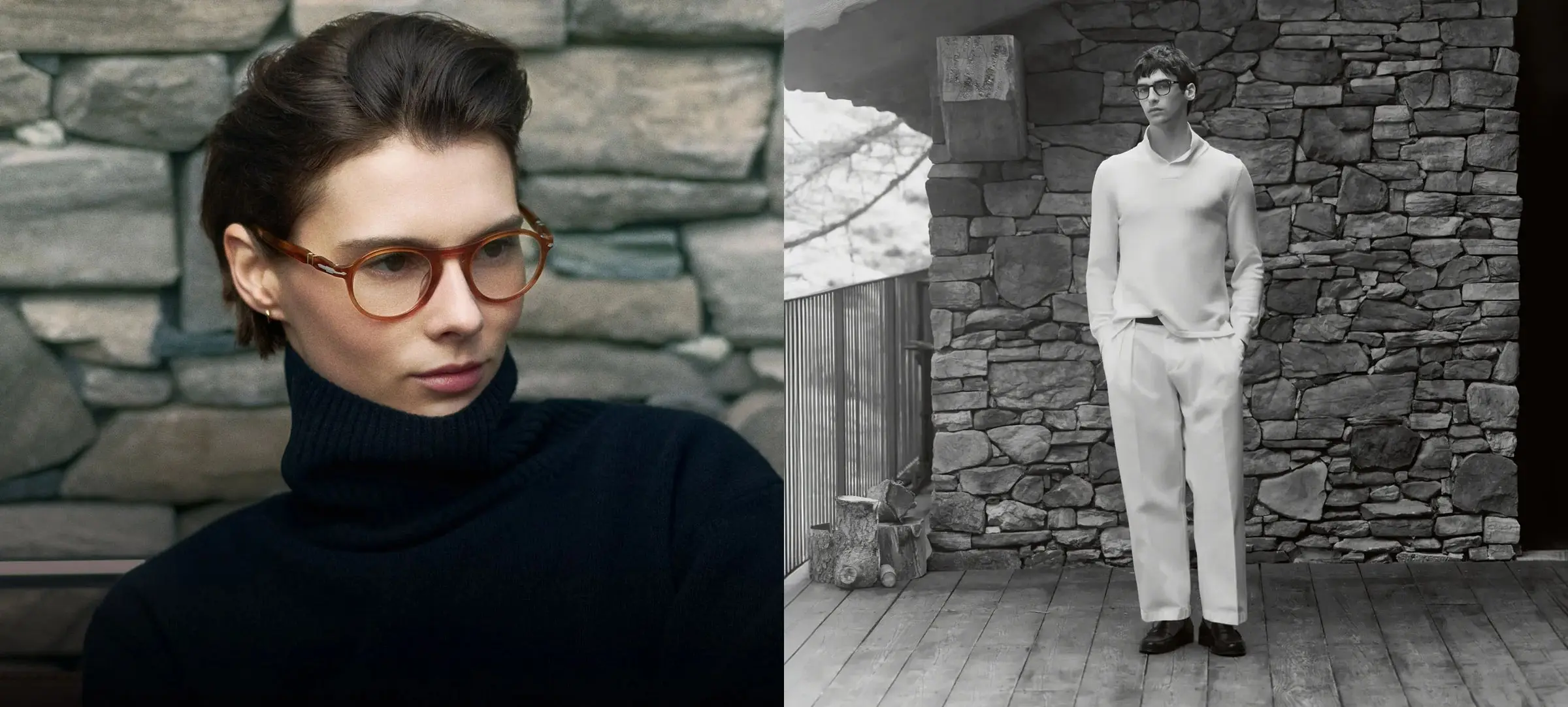 Osoba w okularach Persol