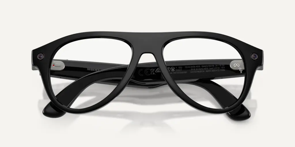 Czarne okulary Ray-Ban Meta, model RW4016