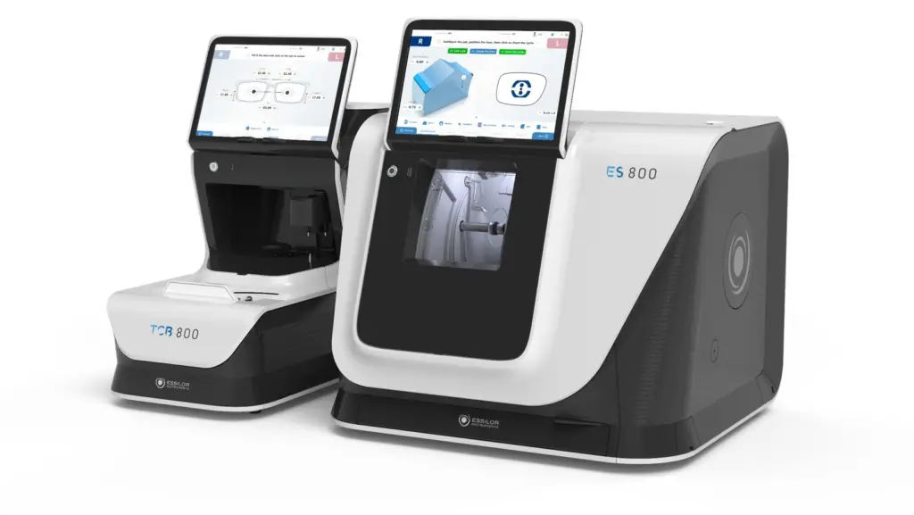 Essilor ES 800 z blokerem TCB 800 – automat szlifierski